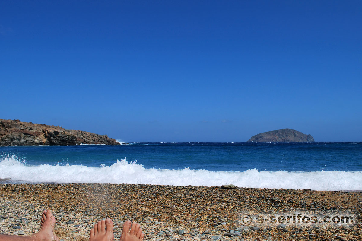 Lia beach in Serifos