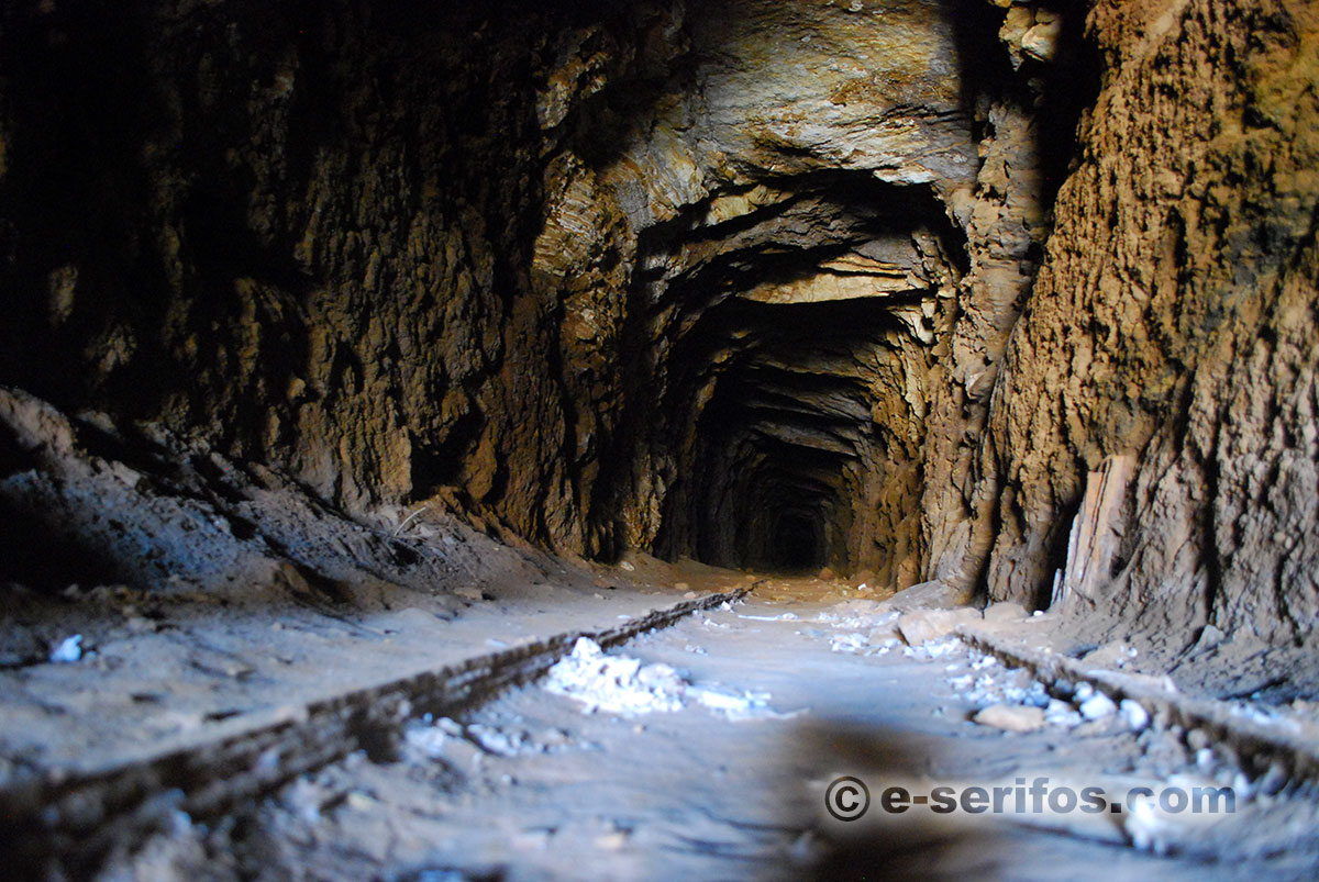 A mine gallery at Megalo Livadi