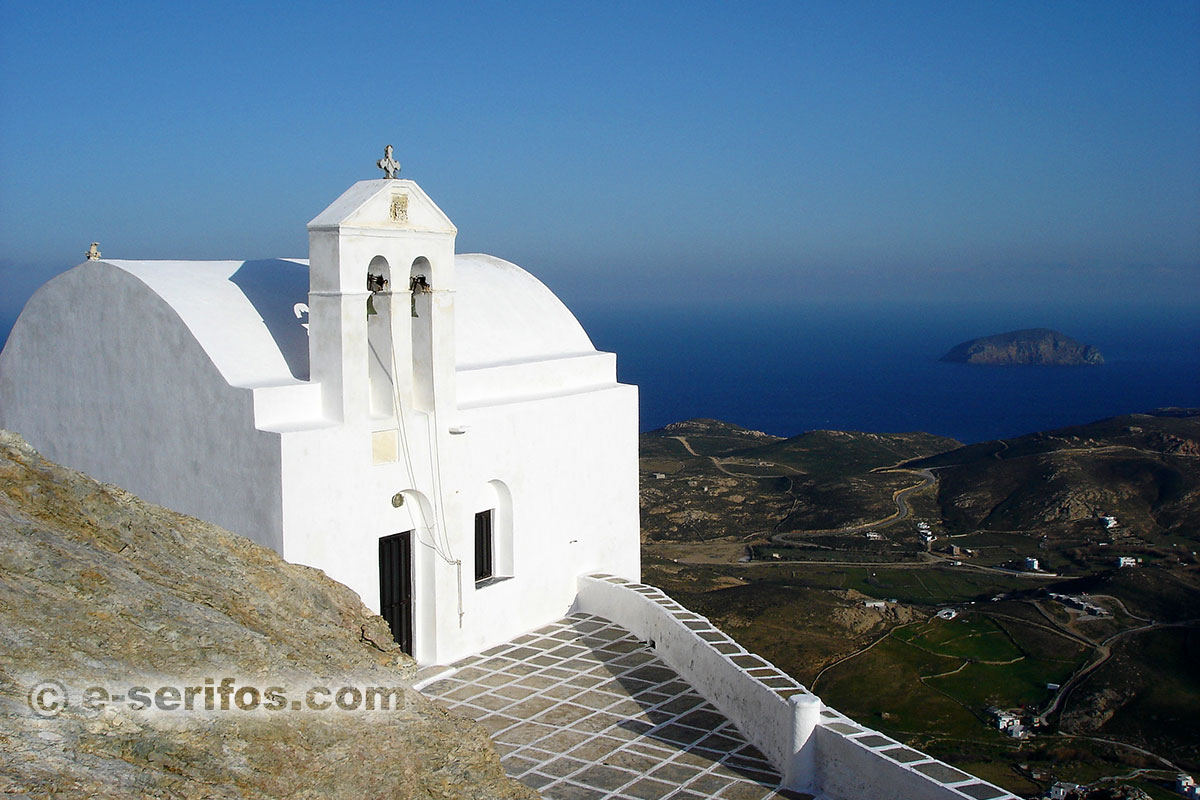 A church at the kastro of Chora in Serifos