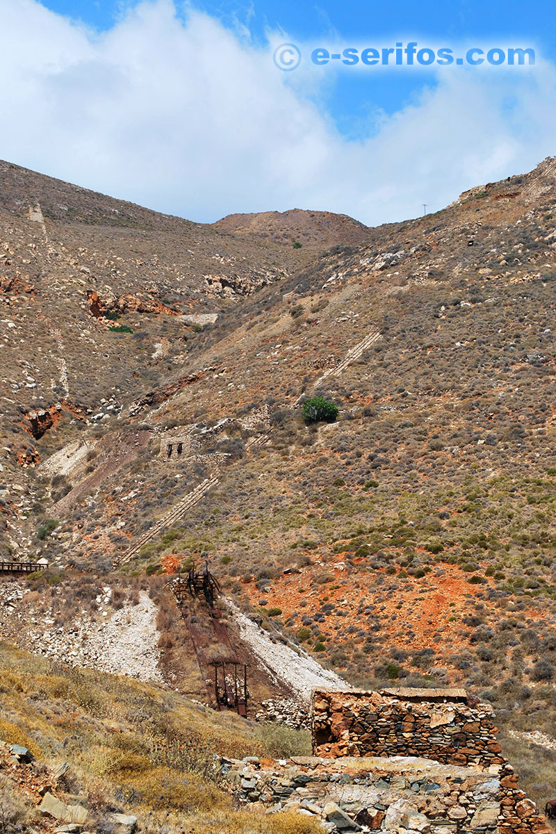 Facilities of the mines in the area Koutalas