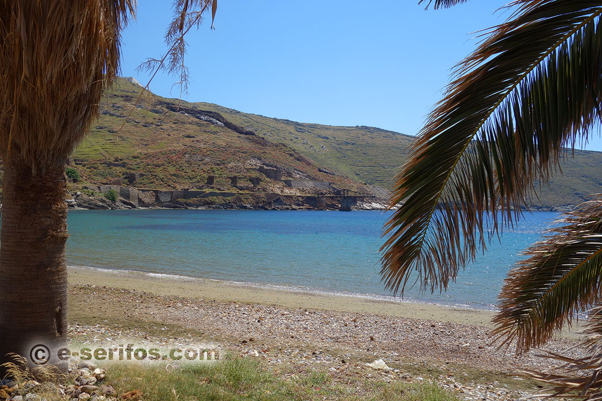 Megalo Livadi beach in Serifos