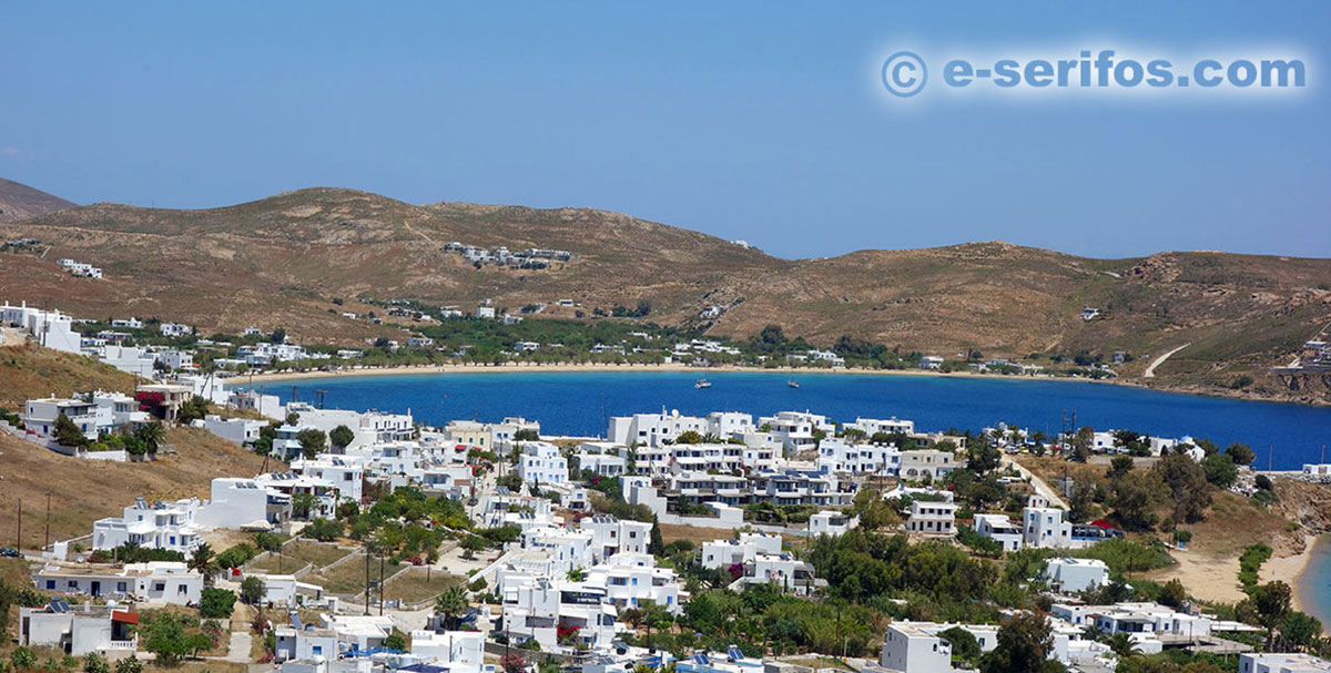 The view at the villages Livadi and Livadakia from Ramos