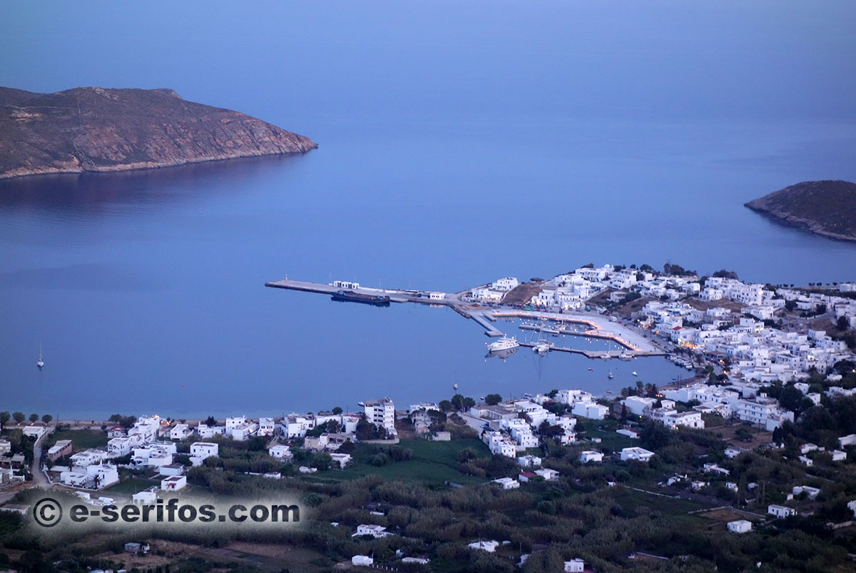 The new marina at Livadi of Serifos