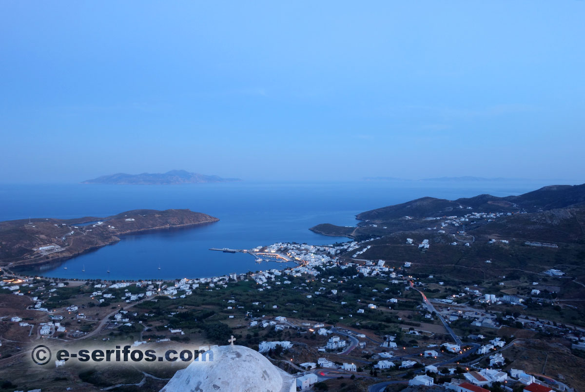 Livadi, the port of Serifos