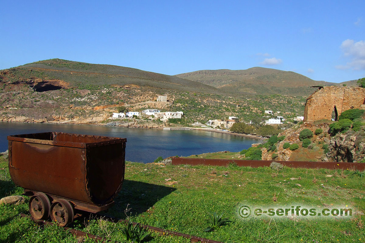 Facilities of the mines in Megalo Livadi