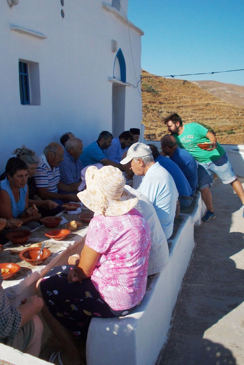 Traditional religious festival in Serifos