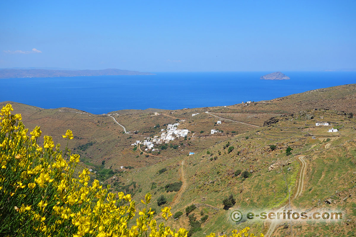 The amphitheatrically built settlement Galani in Serifos